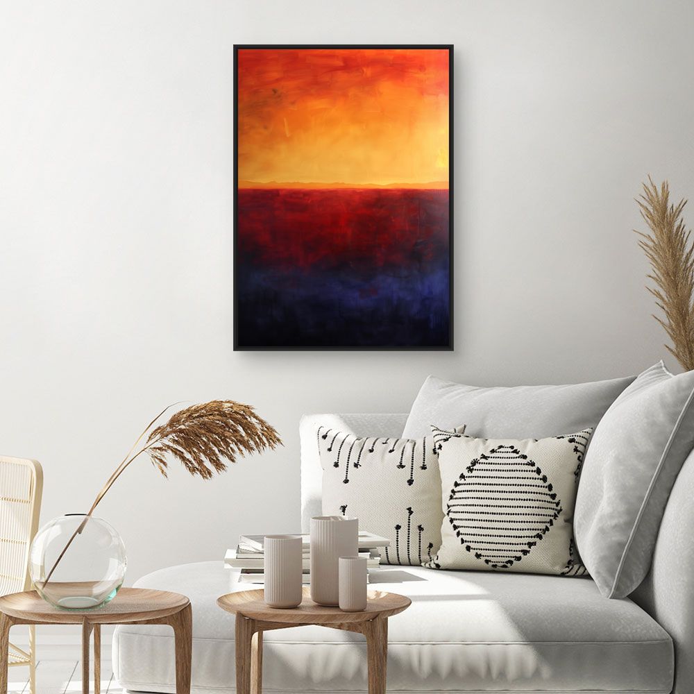 Toile "Coucher de soleil vibrant"