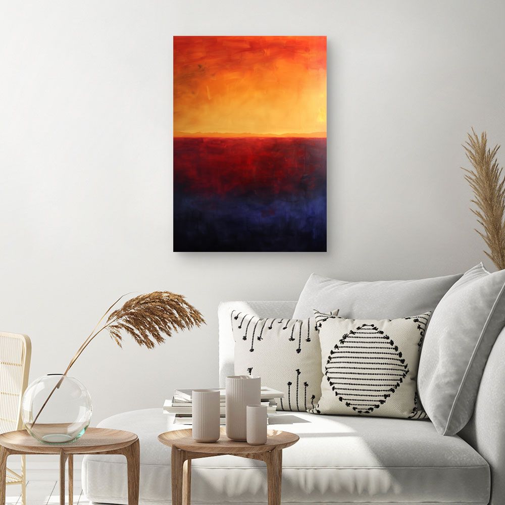 Toile "Coucher de soleil vibrant"
