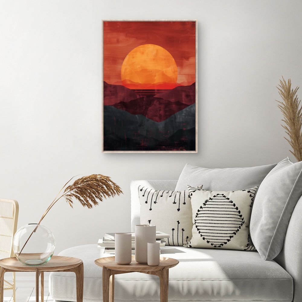 Toile Coucher de soleil – toile cadre naturel (slide 1, 60×90)
