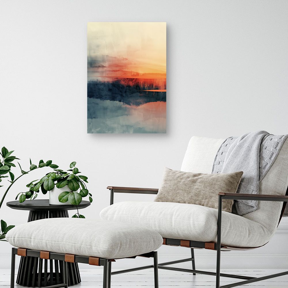 Toile "Horizon abstrait coloré"