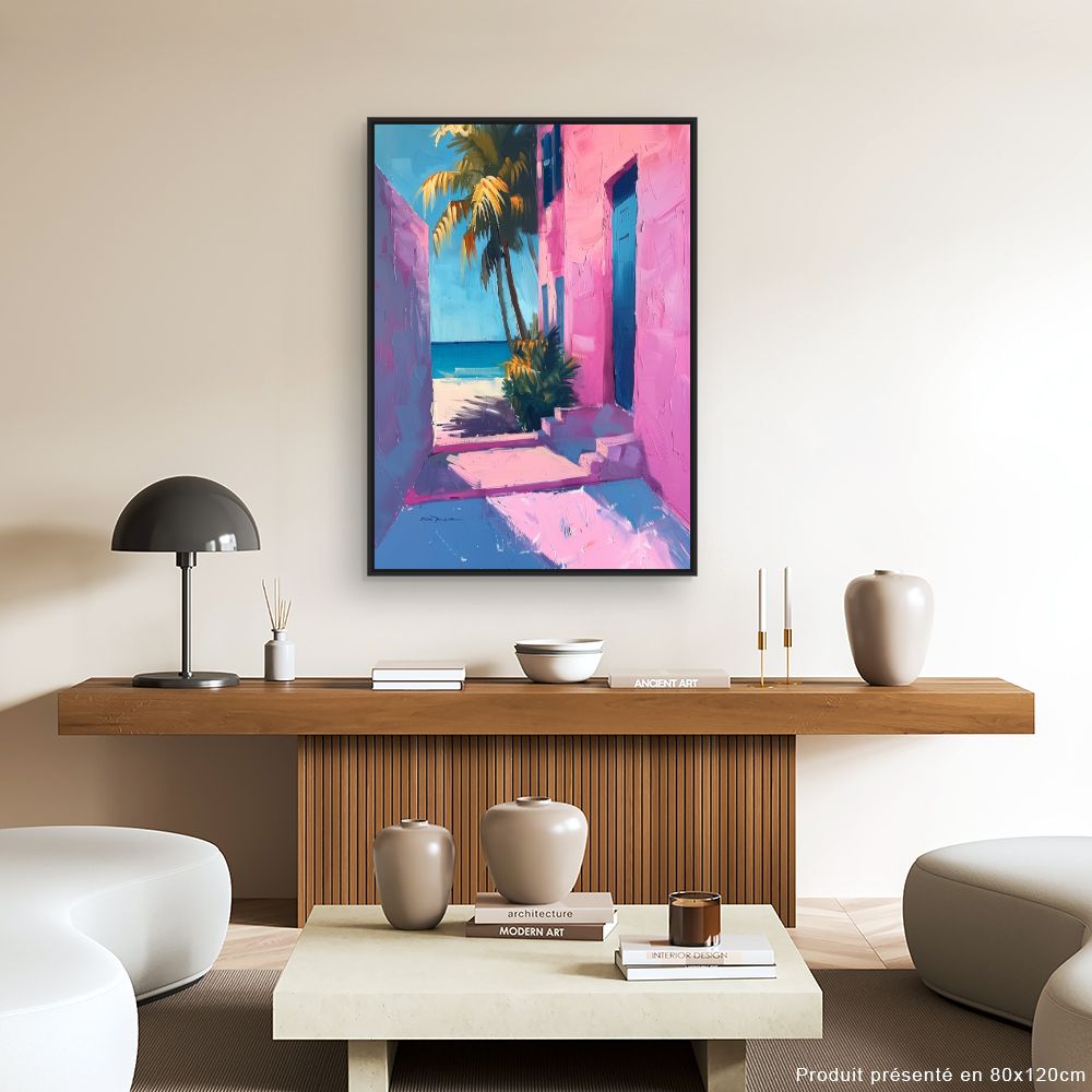 Toile "Évasion tropicale vibrante"