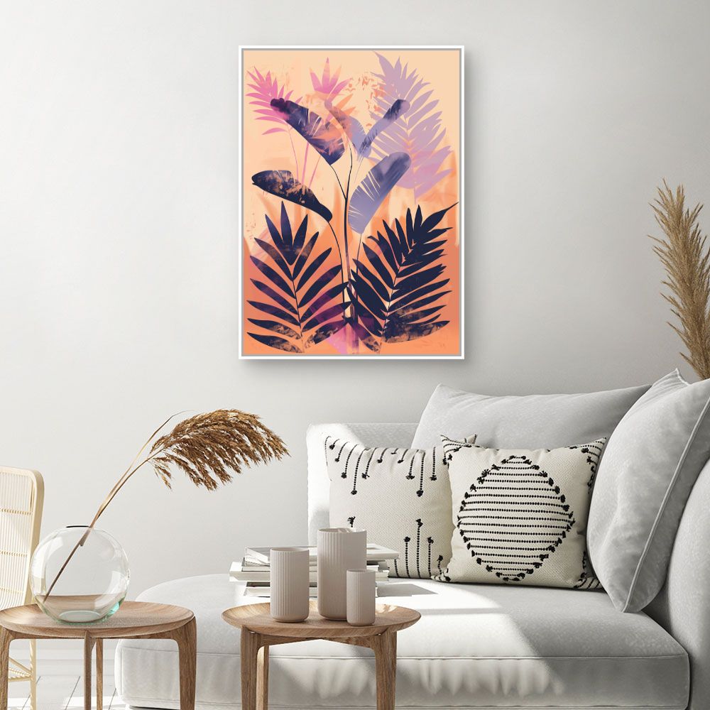 Toile "Feuillage tropical"