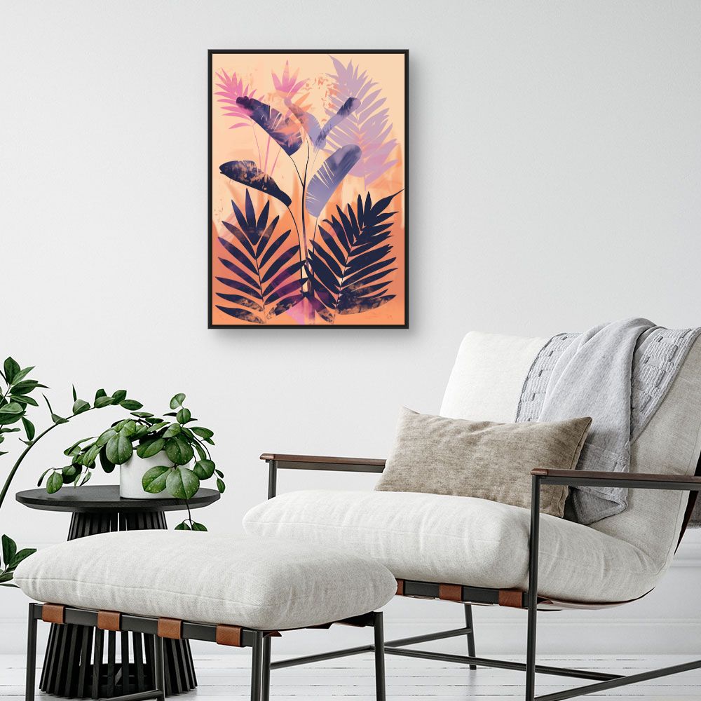 Toile "Feuillage tropical"