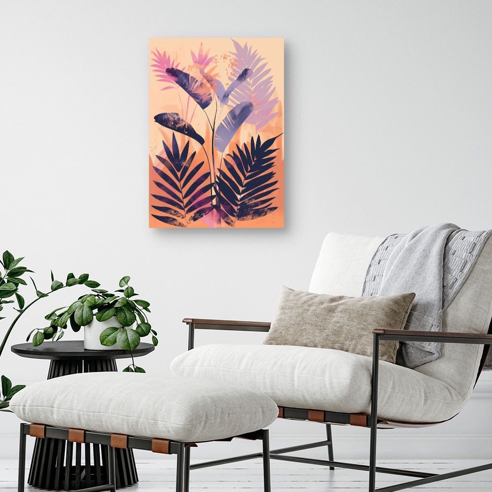 Toile "Feuillage tropical"