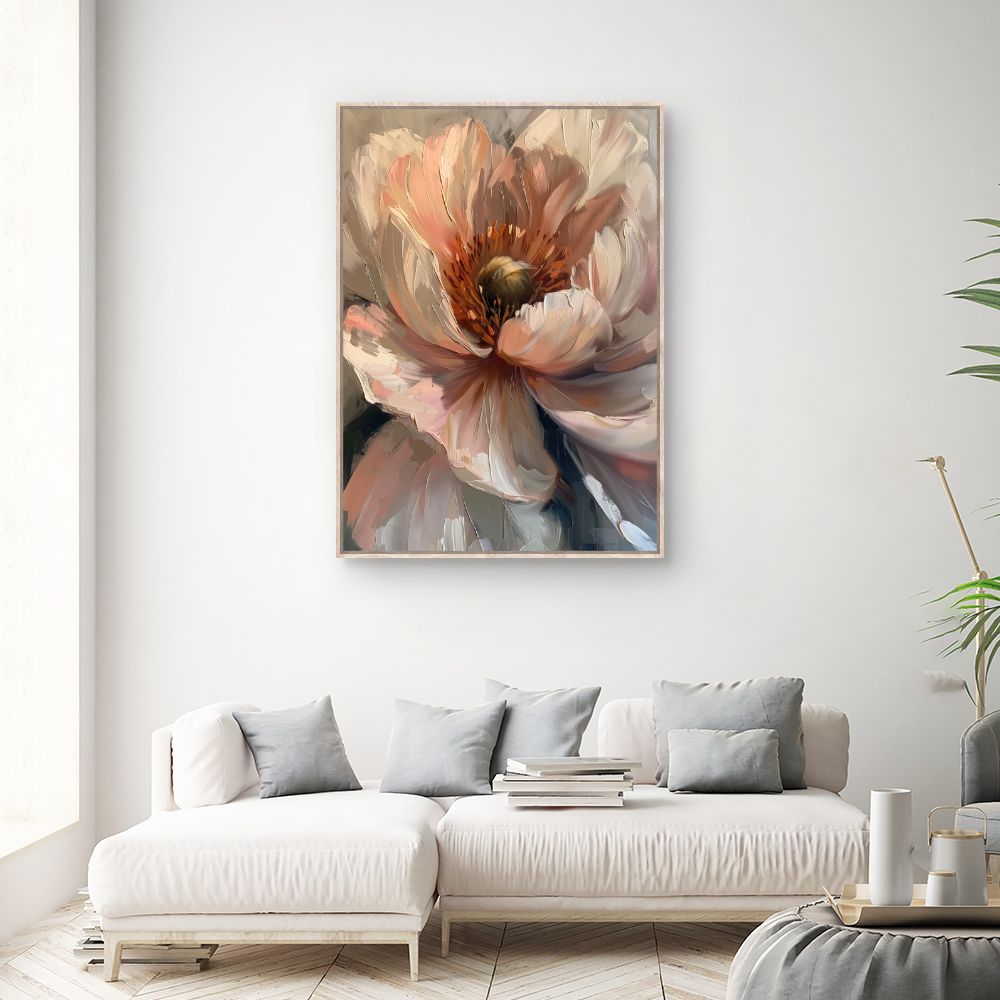 Toile "Fleur majestueuse"