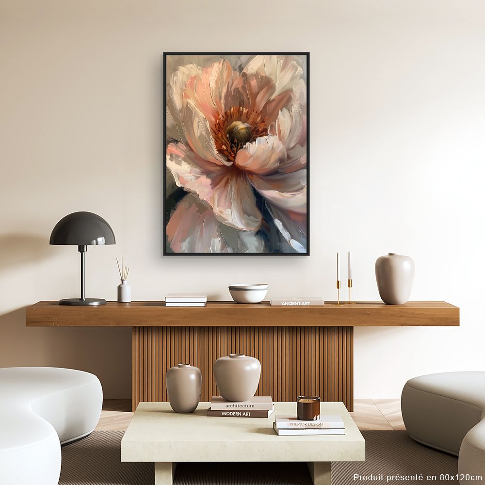 Toile "Fleur majestueuse"