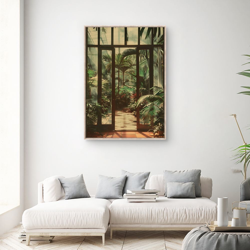 Toile "Jardin tropical luxuriant"