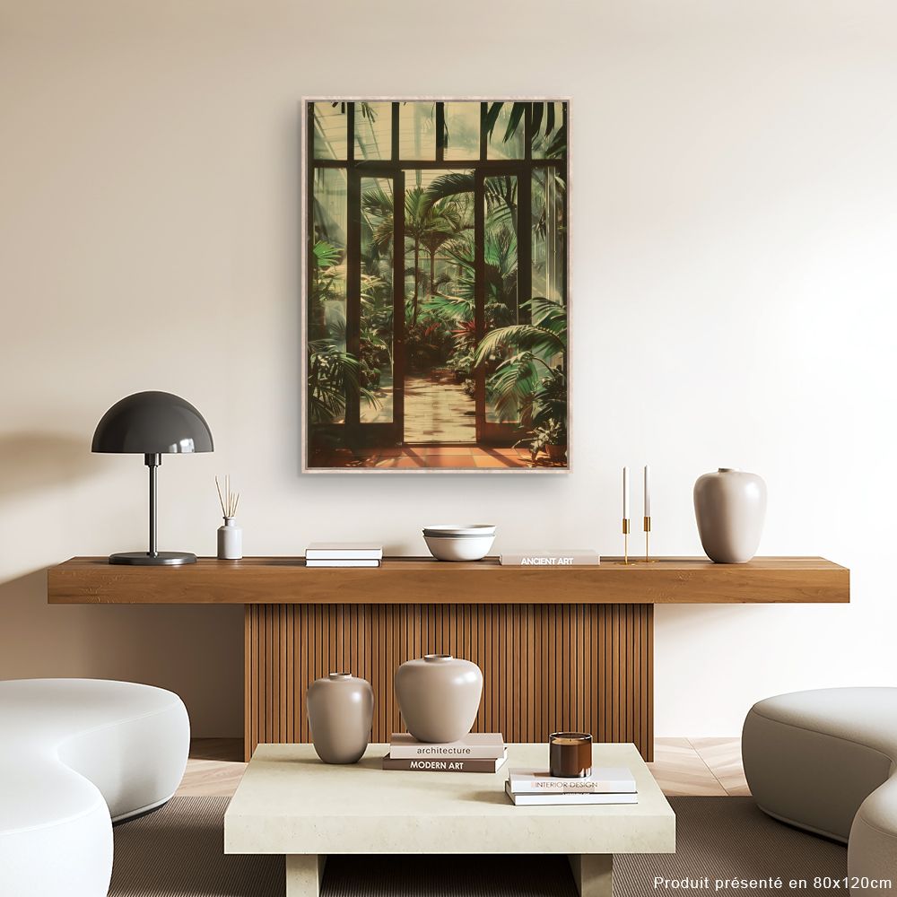 Toile "Jardin tropical luxuriant"