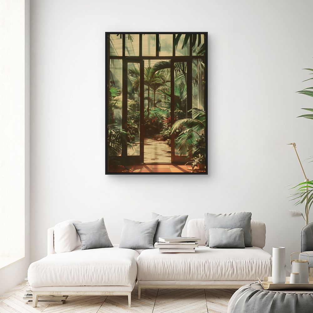 Toile "Jardin tropical luxuriant"
