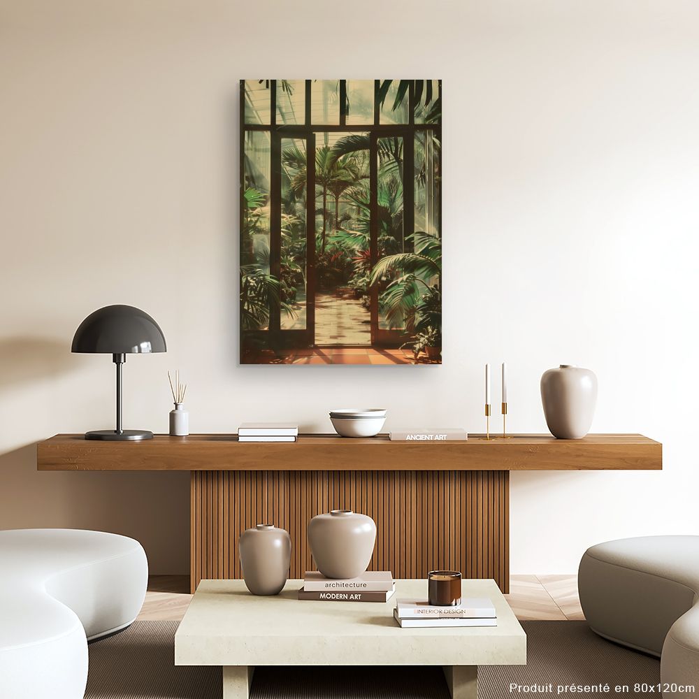 Toile "Jardin tropical luxuriant"
