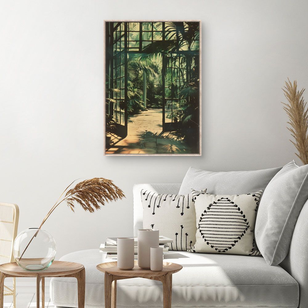 Toile Lumière tropicale – toile cadre naturel (slide 1, 60×90)