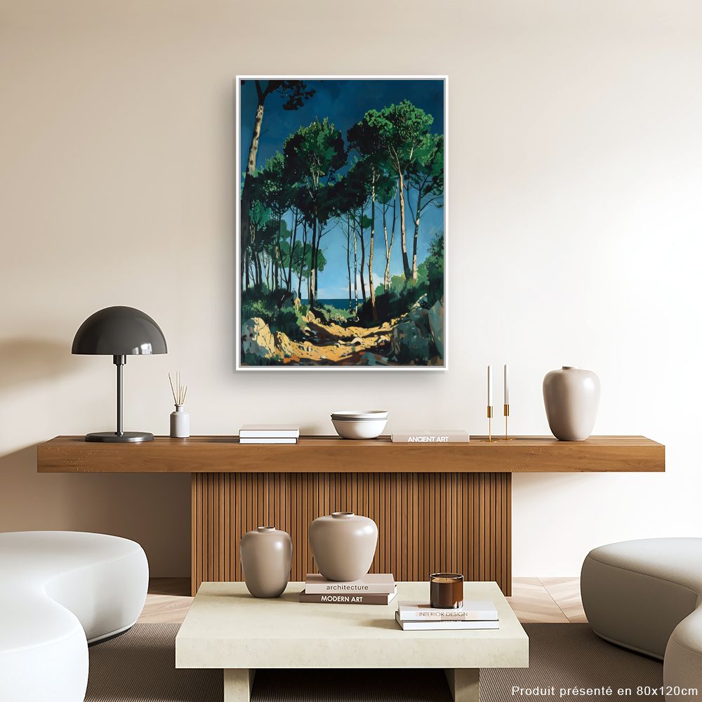 Toile "Forêt ensoleillée"