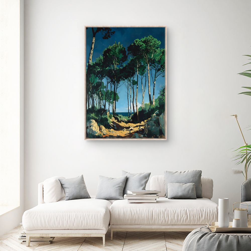 Toile "Forêt ensoleillée"