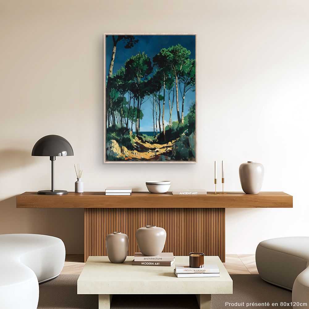 Toile "Forêt ensoleillée"
