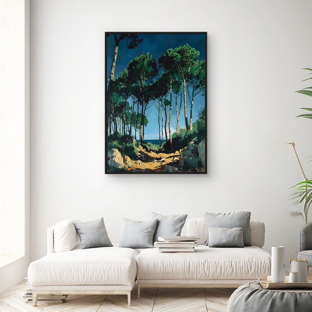 Toile "Forêt ensoleillée"