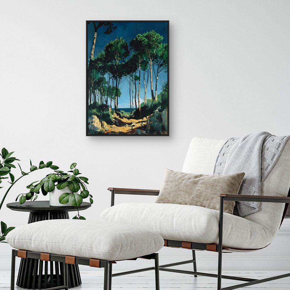 Toile "Forêt ensoleillée"