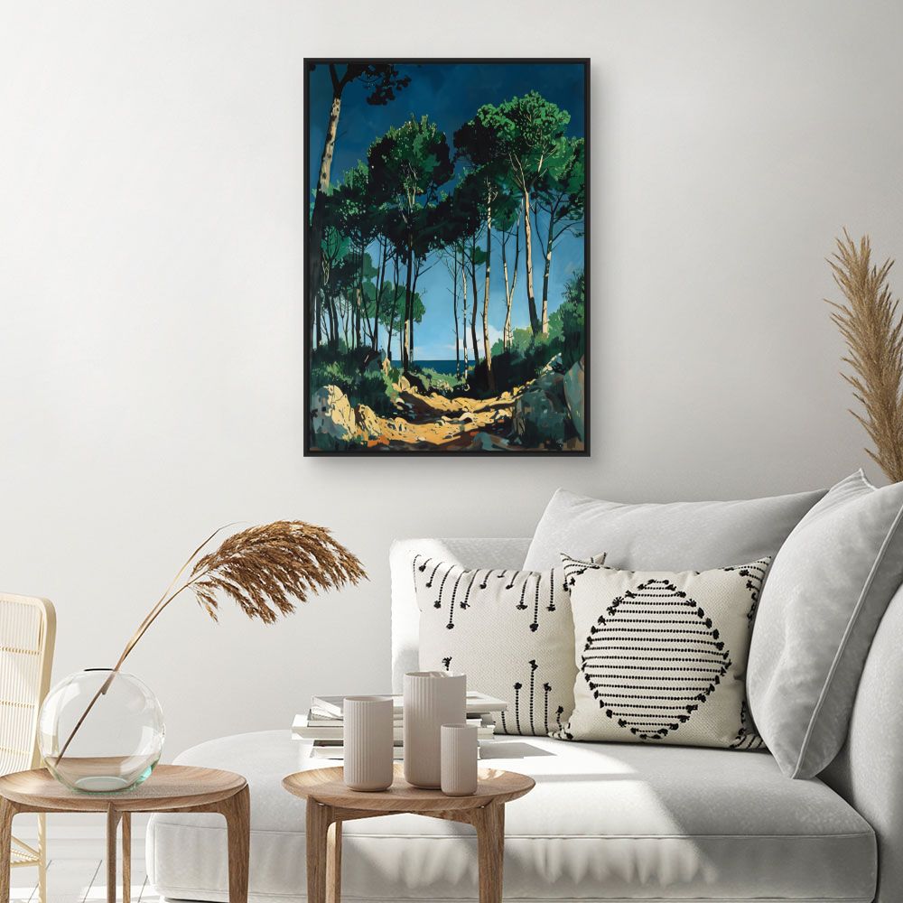 Toile "Forêt ensoleillée"