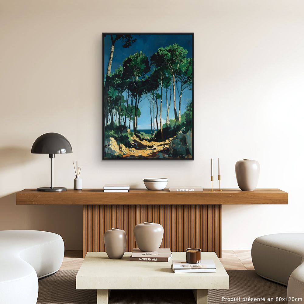 Toile "Forêt ensoleillée"