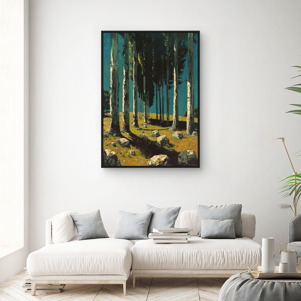 Toile "Forêt ensoleillée"