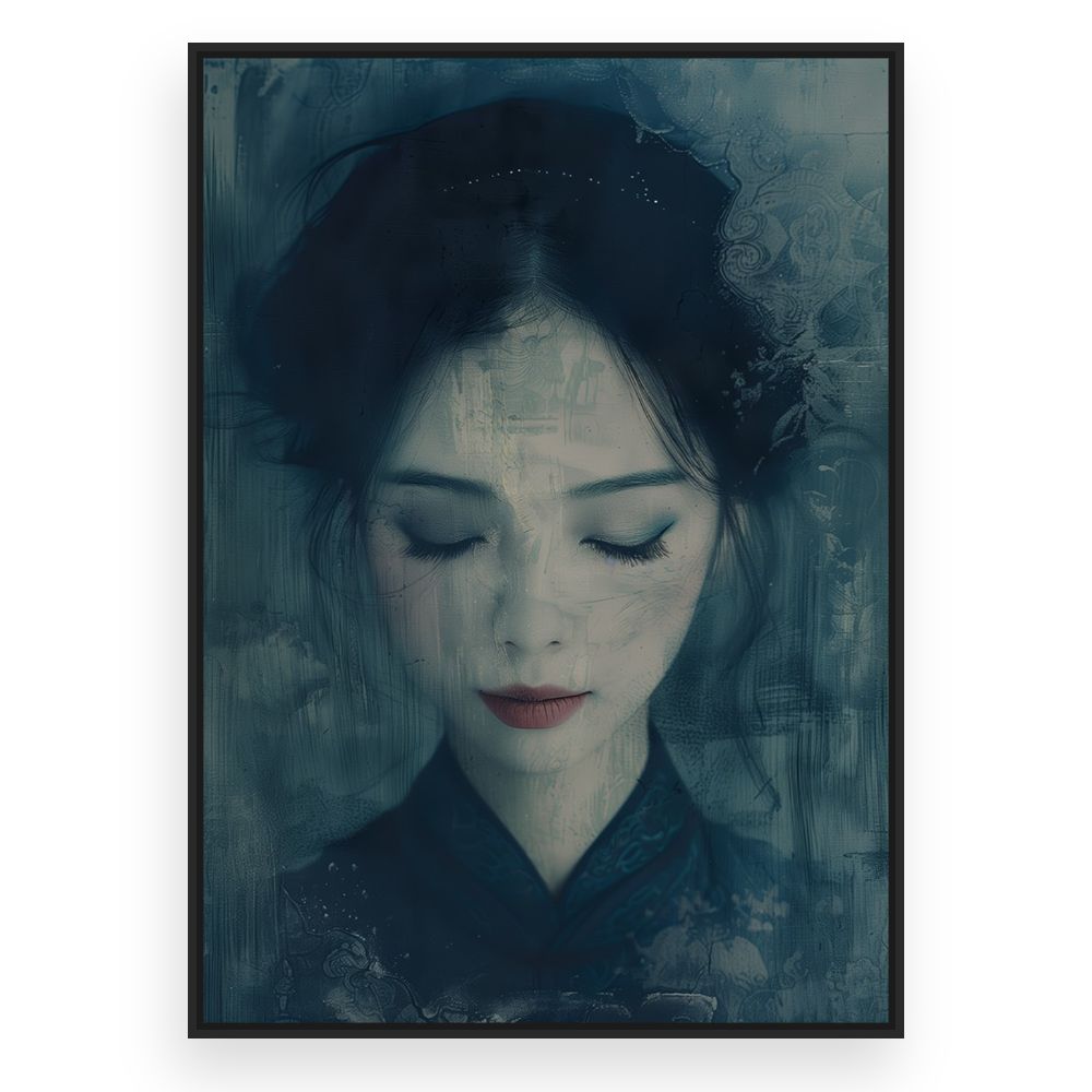 Toile Portrait mystique – toile cadre noir (slide 3)