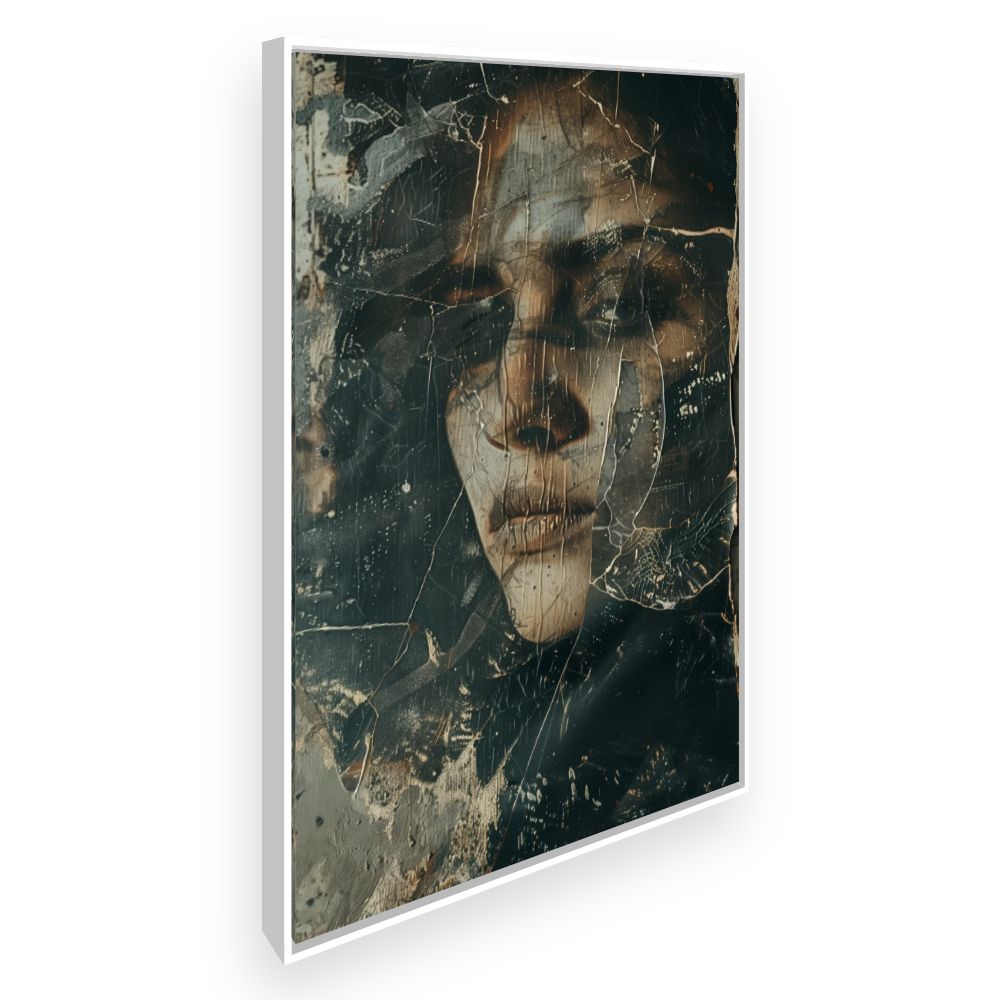 Toile Visage mystérieux – toile cadre blanc (slide 2)