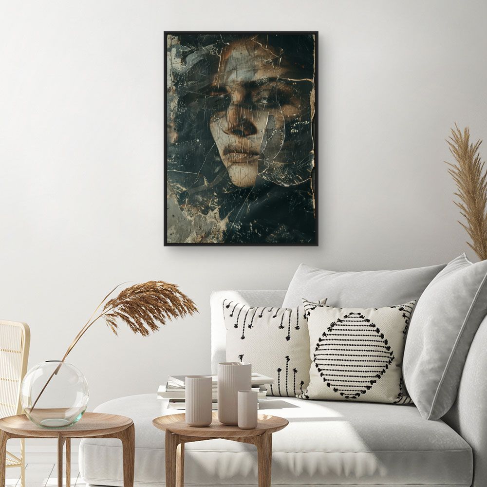 Toile "Visage mystérieux"