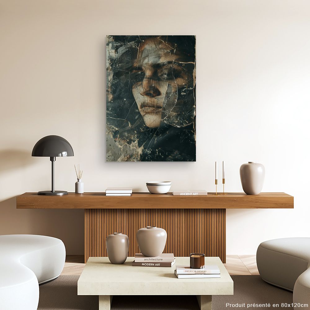 Toile "Visage mystérieux"