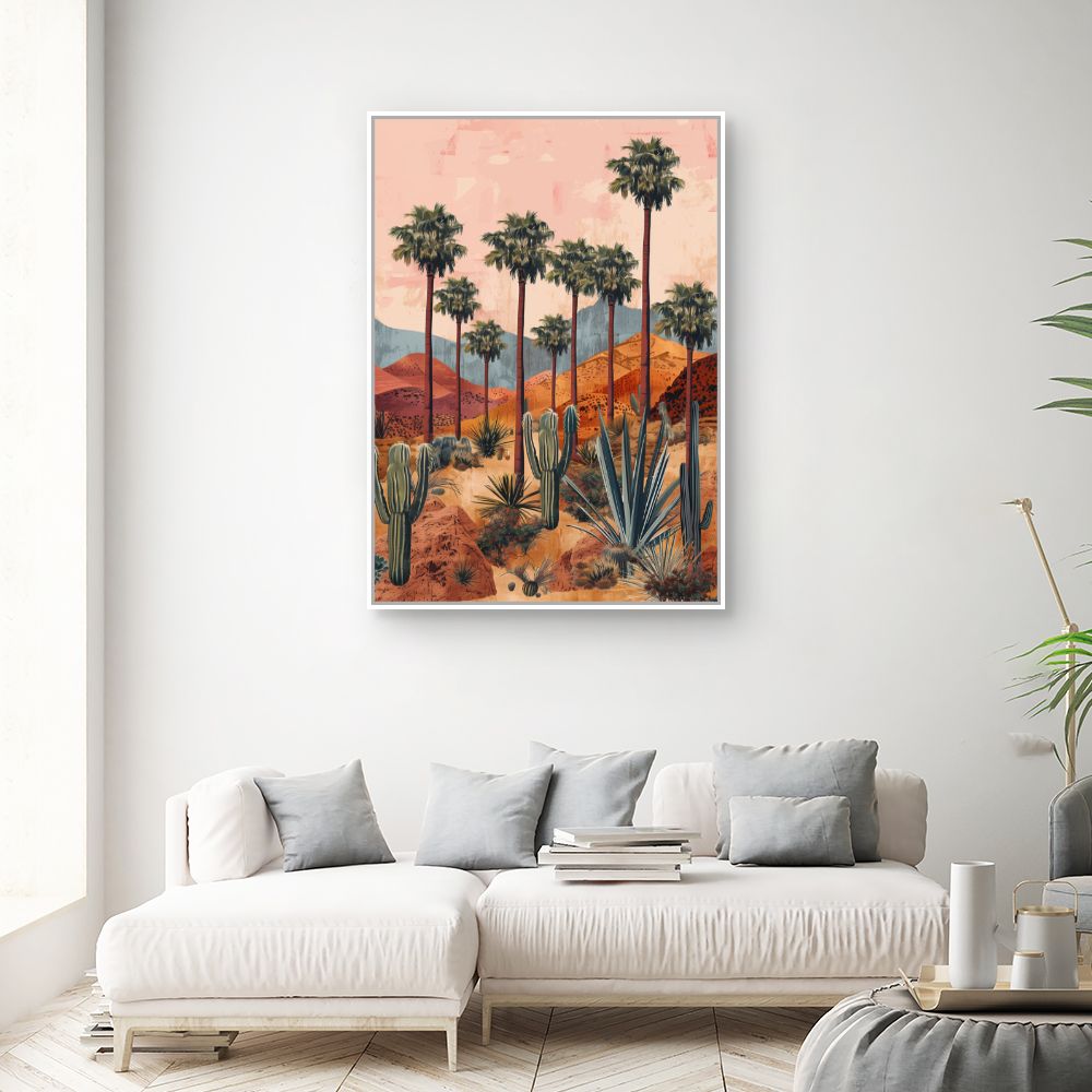 Toile "Paysage désertique serein"