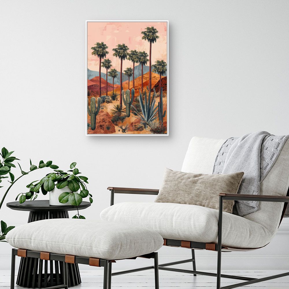 Toile "Paysage désertique serein"