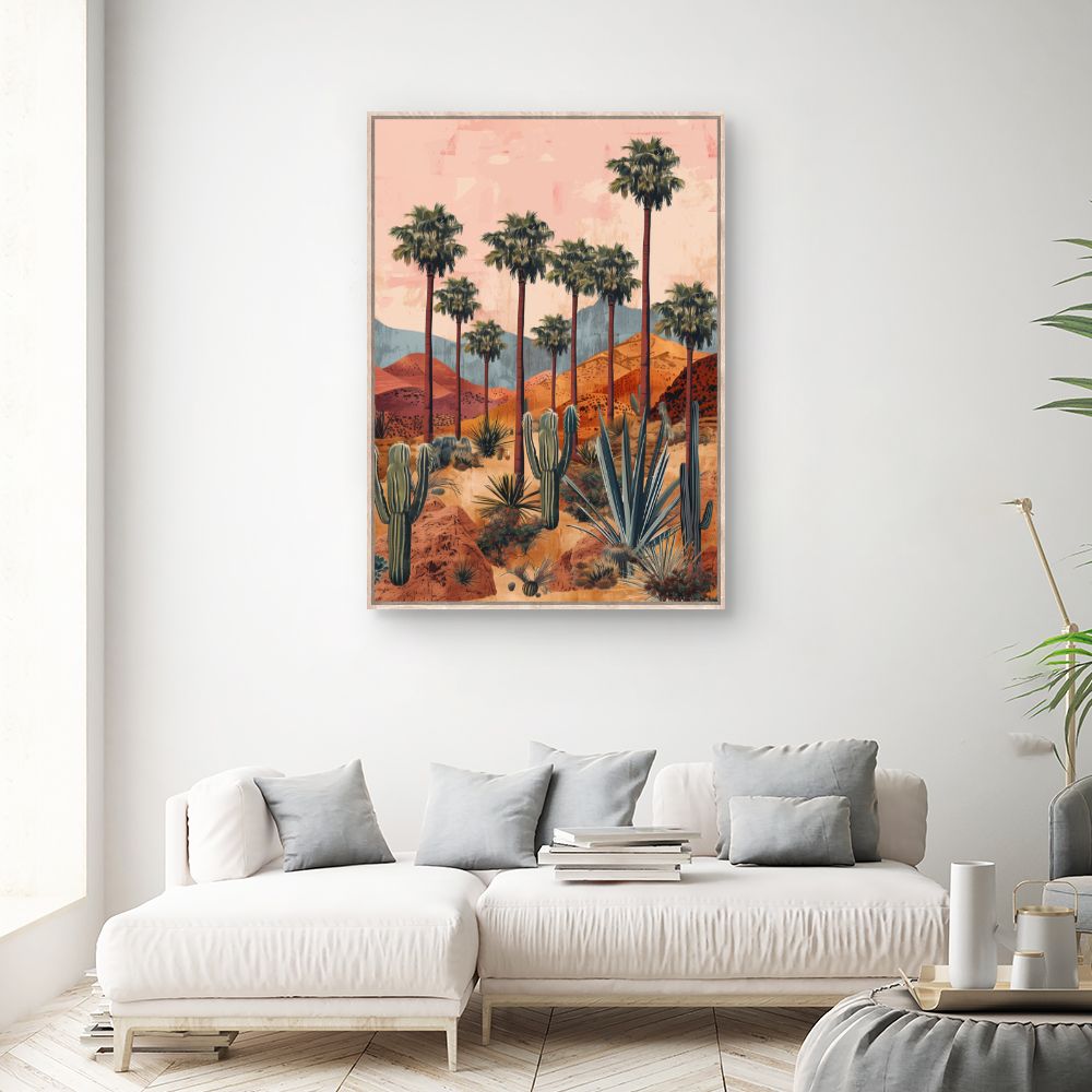 Toile "Paysage désertique serein"