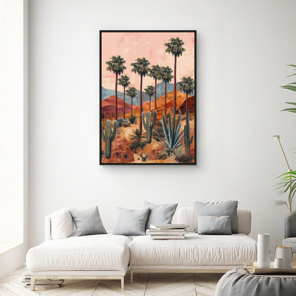 Toile "Paysage désertique serein"