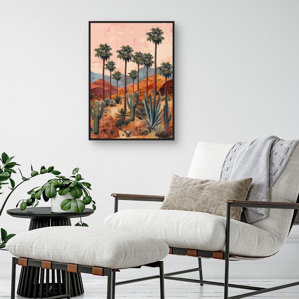 Toile "Paysage désertique serein"
