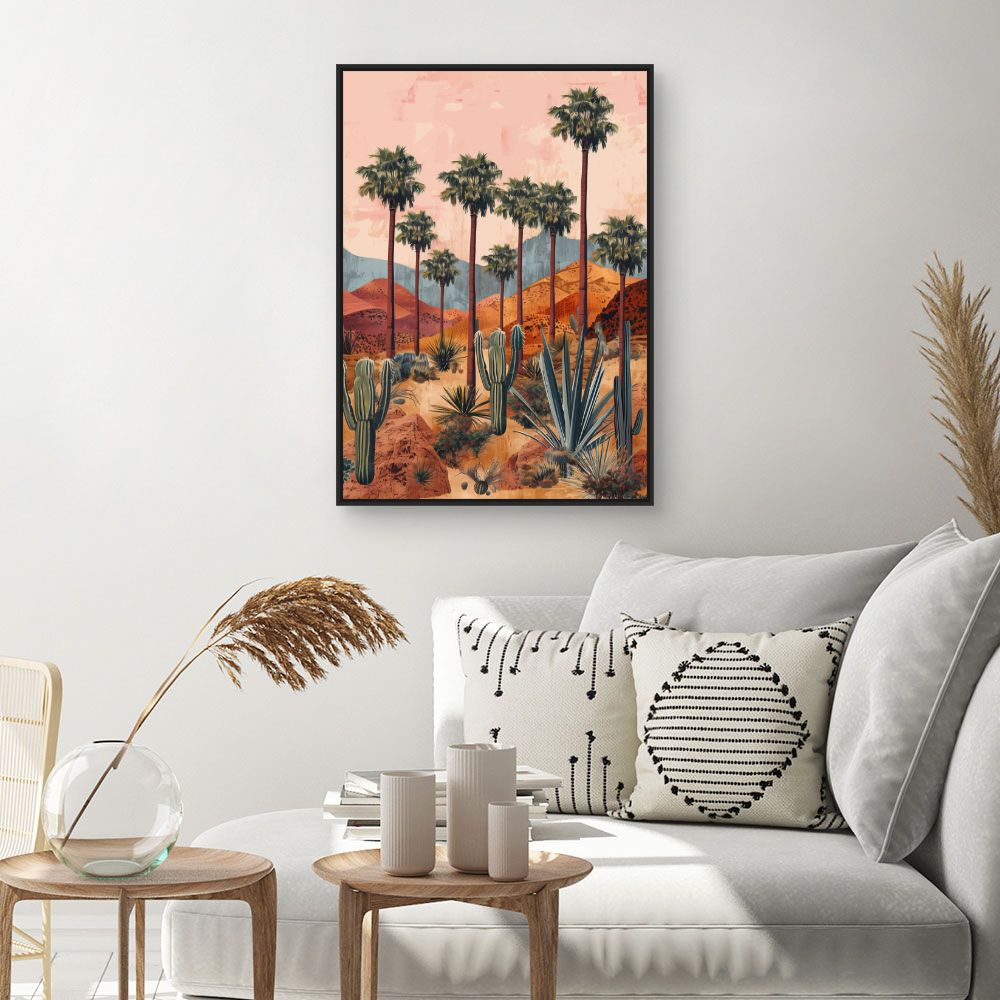 Toile "Paysage désertique serein"