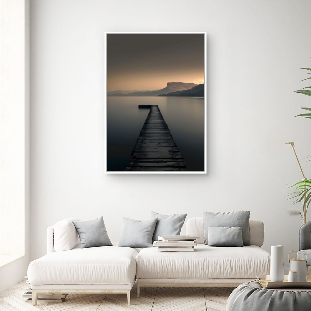 Toile "Ponton vers l'horizon"