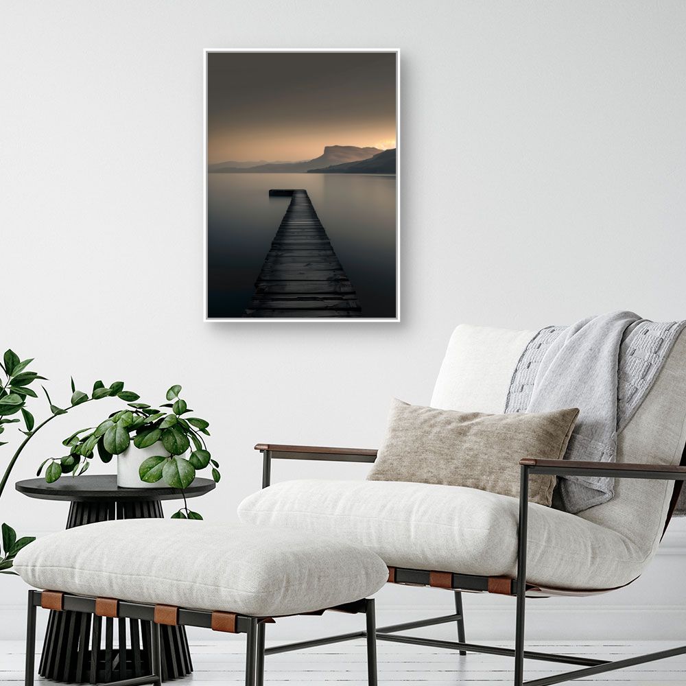 Toile "Ponton vers l'horizon"