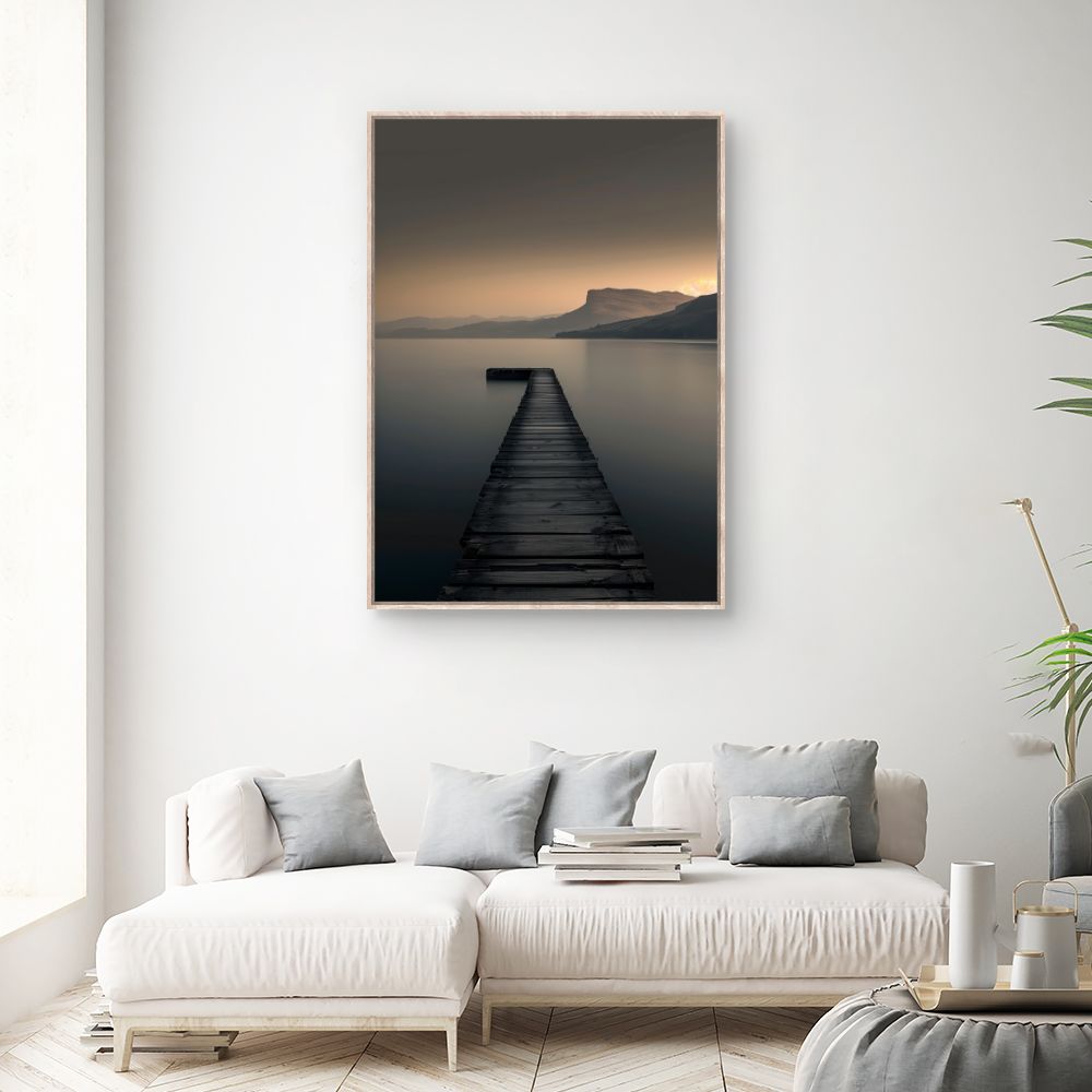 Toile "Ponton vers l'horizon"