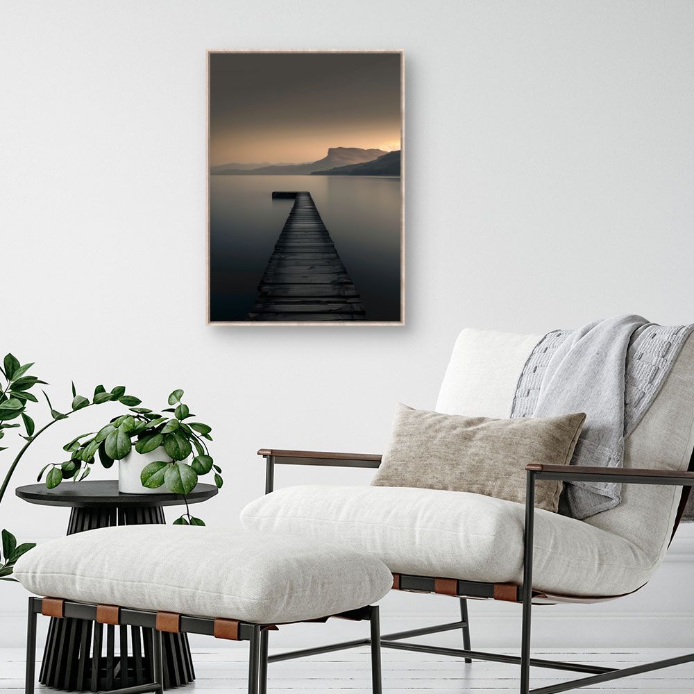 Toile "Ponton vers l'horizon"