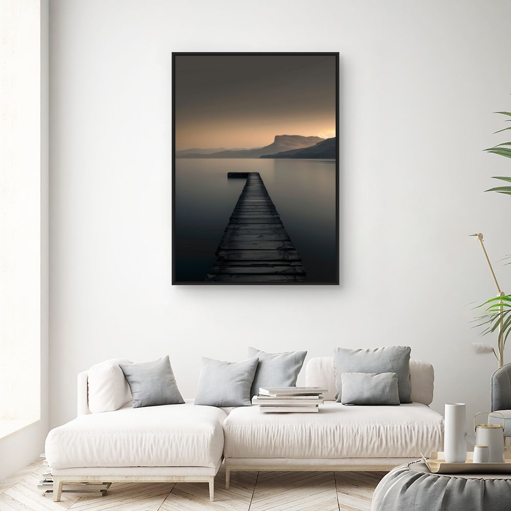 Toile "Ponton vers l'horizon"