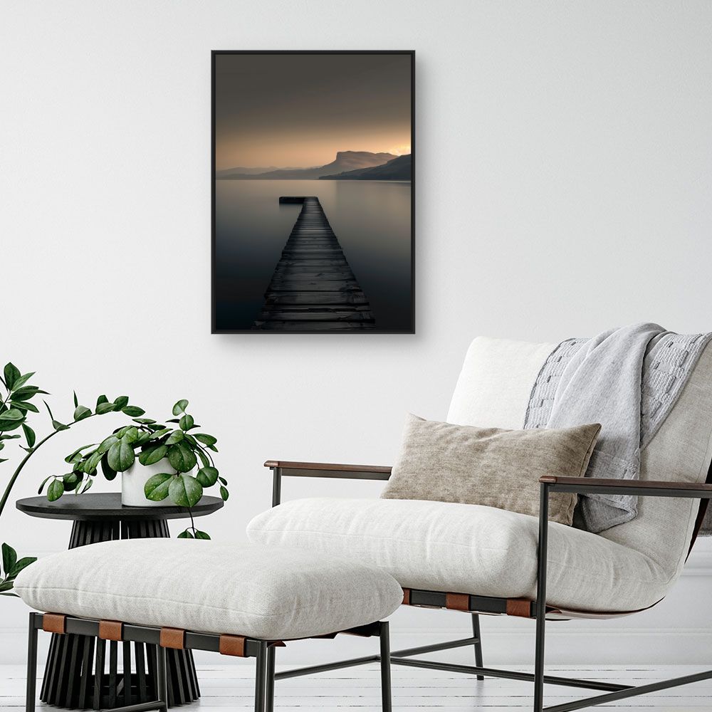 Toile "Ponton vers l'horizon"