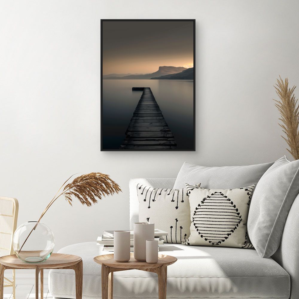 Toile "Ponton vers l'horizon"