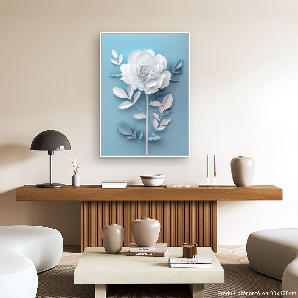Toile "Fleur poétique"