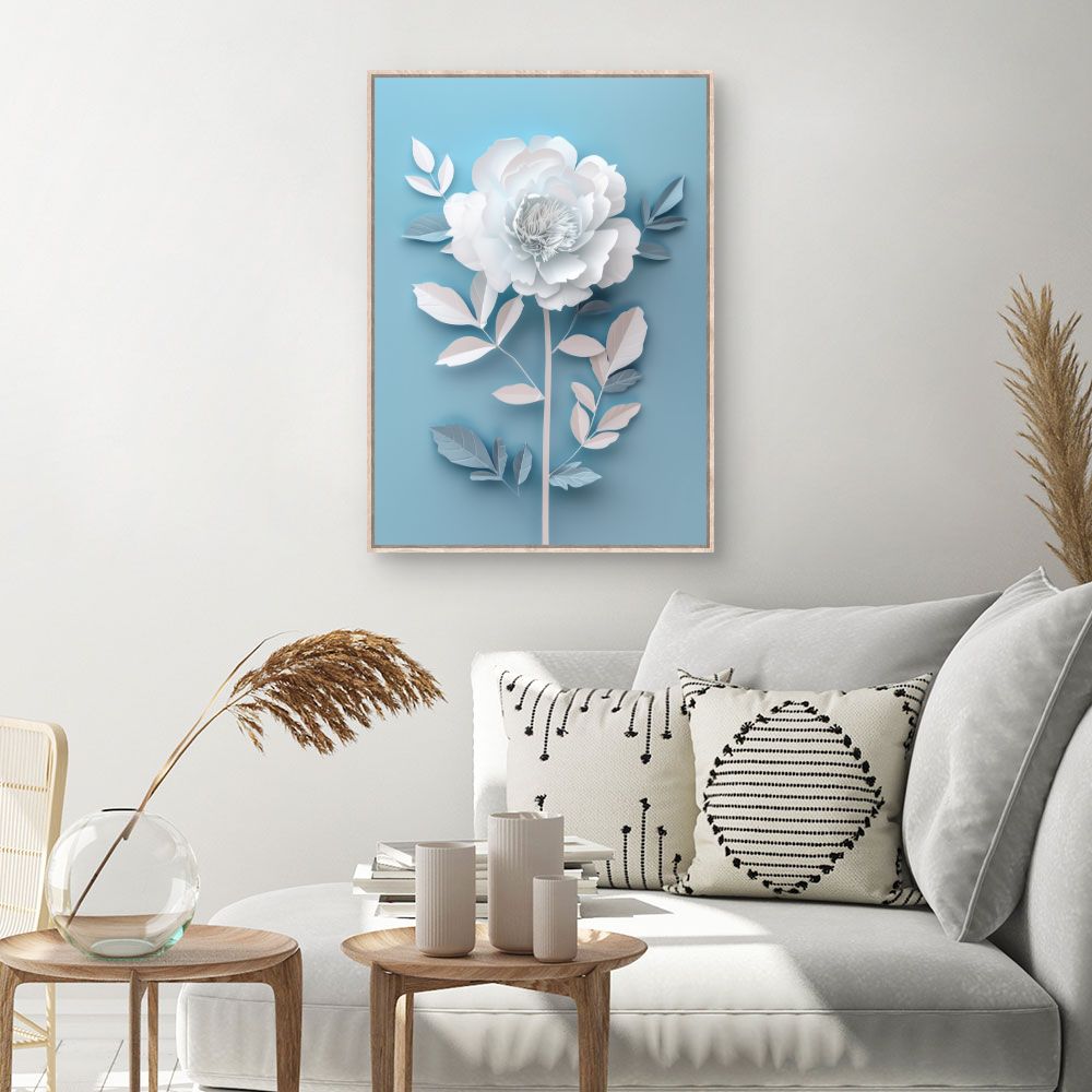 Toile Fleur poétique – toile cadre naturel (slide 1, 60×90)