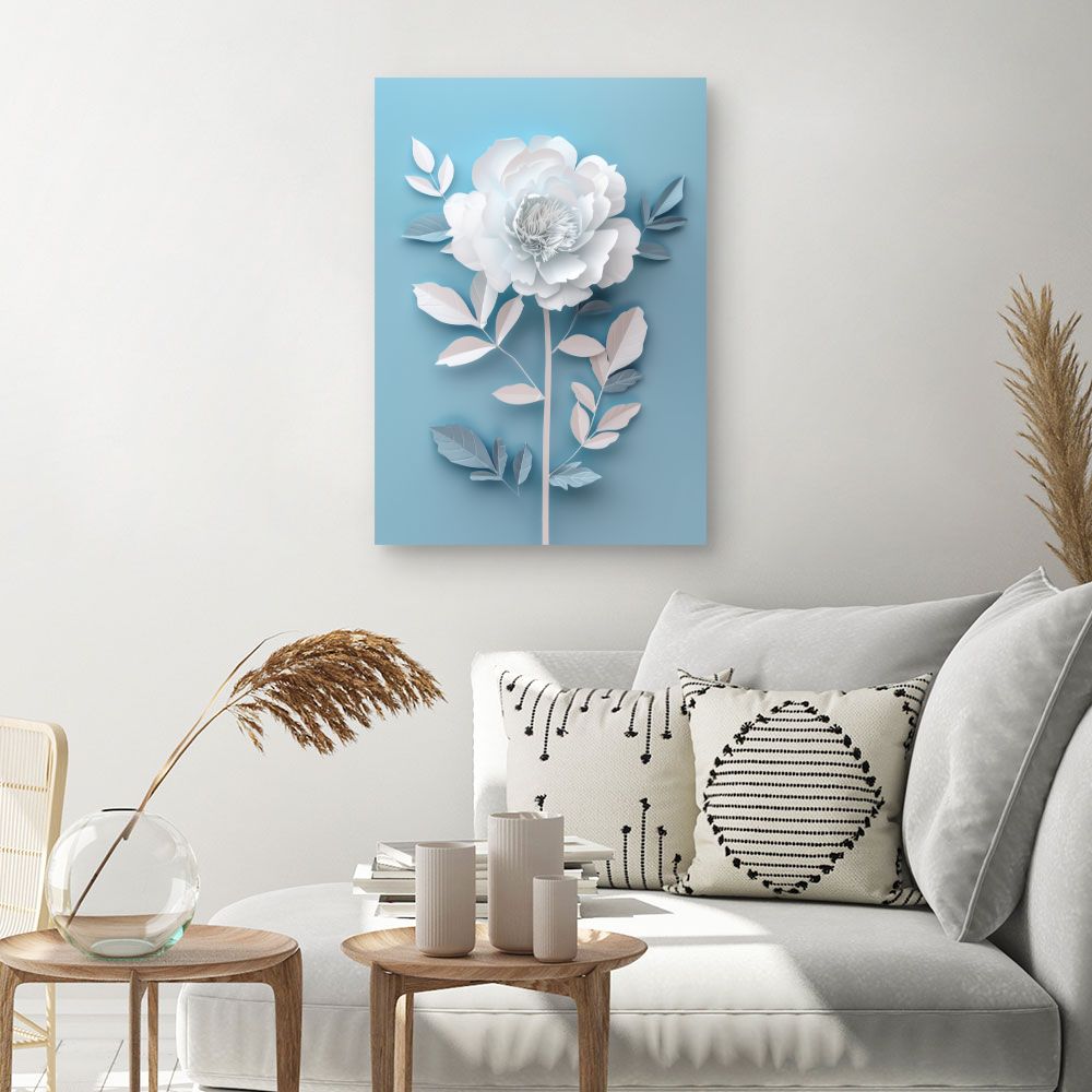 Toile "Fleur poétique"