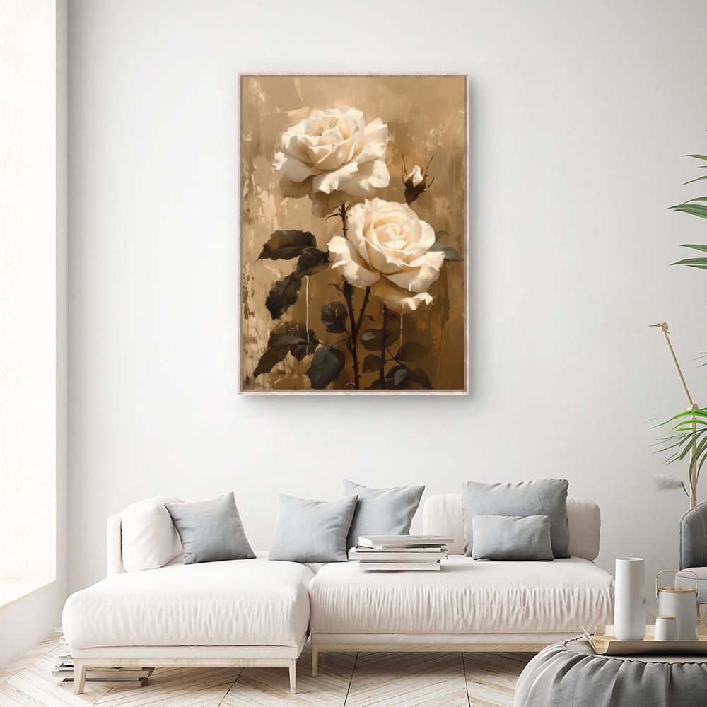 Toile "Roses élégantes"