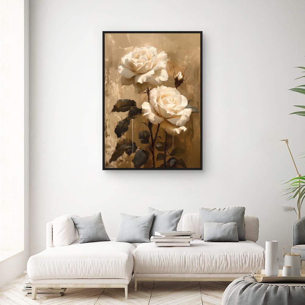 Toile "Roses élégantes"