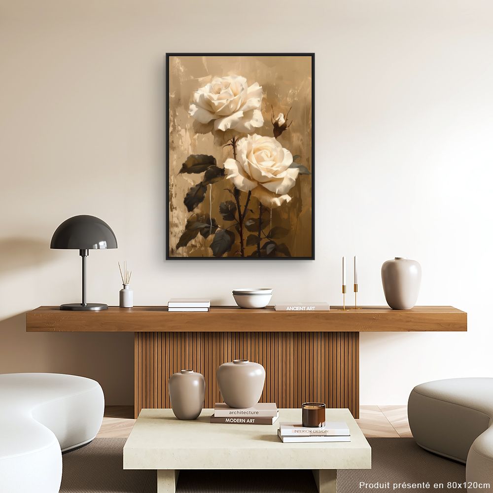 Toile "Roses élégantes"