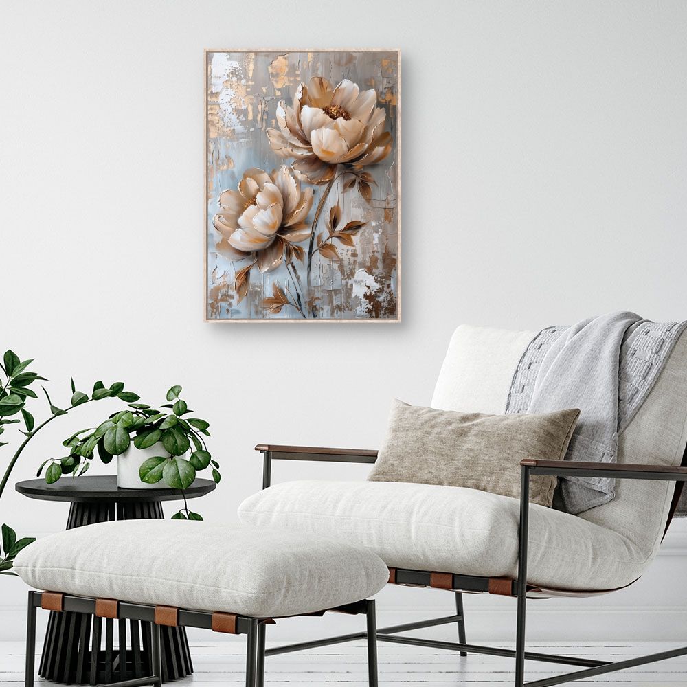 Toile "Fleurs élégantes"