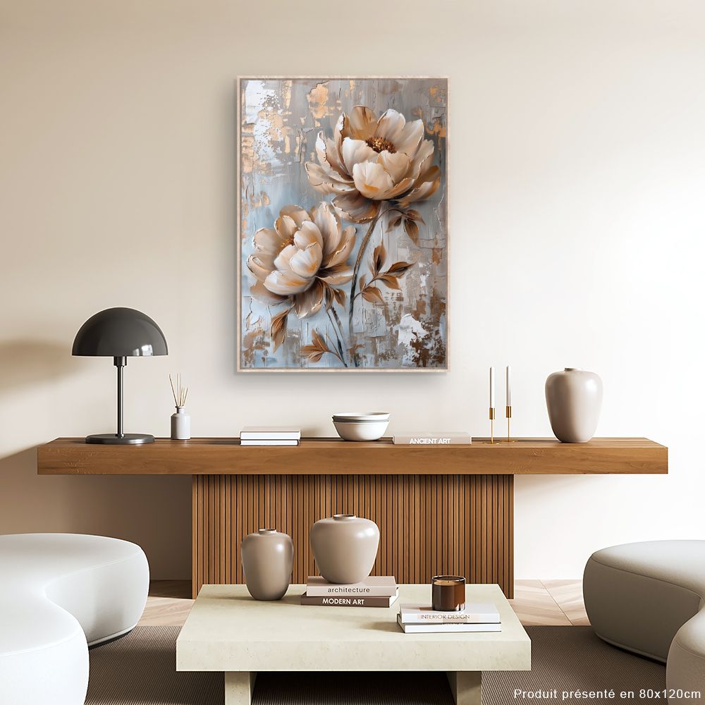 Toile "Fleurs élégantes"