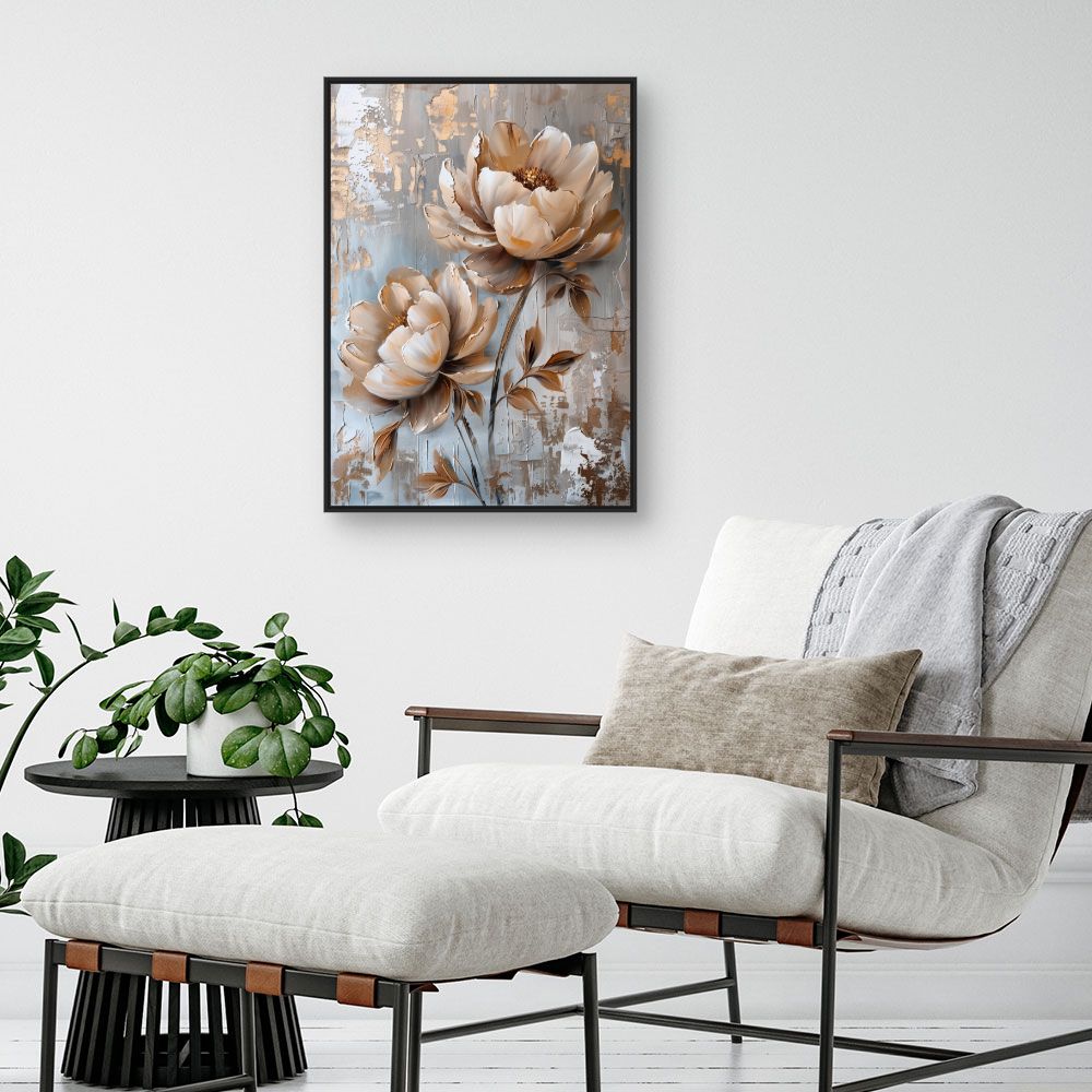 Toile "Fleurs élégantes"