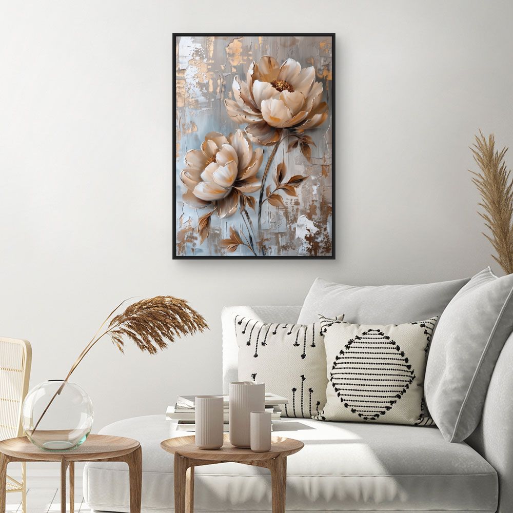 Toile "Fleurs élégantes"